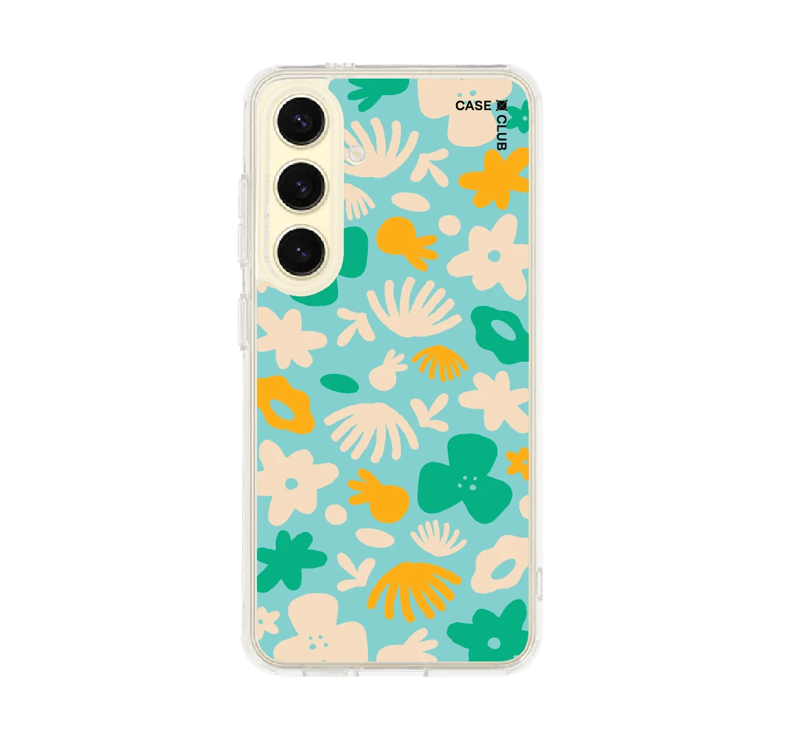 light blue flower pattern